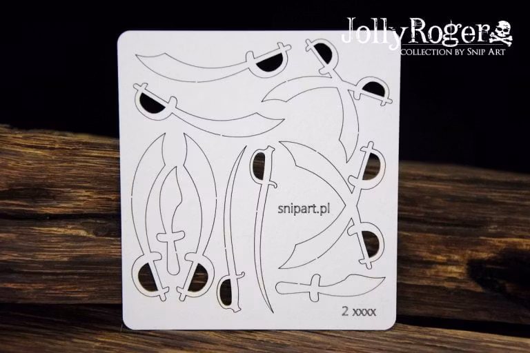 Snipart Chipboard - Jolly Roger – Sabers and daggers