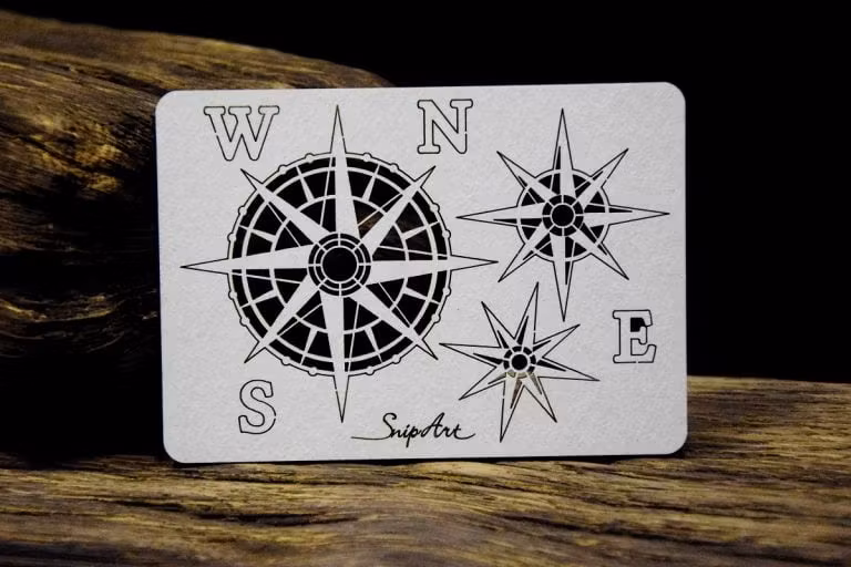 Snipart Chipboard -24573 Up In The Air – Wind Rose – Set