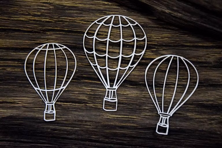 Snipart Chipboard - 24587 Up In The Air – Baloons