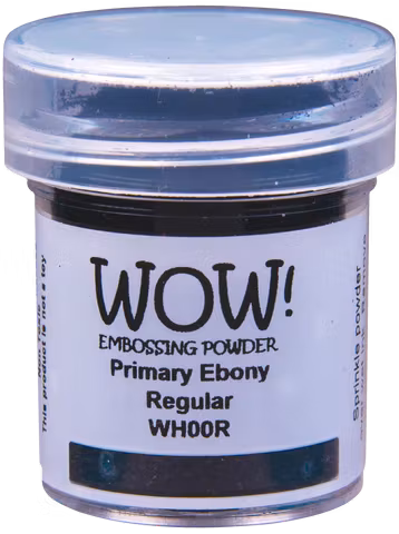 WOW! Embossing Powder "Primaries - Primary Ebony - Regular" WH00R