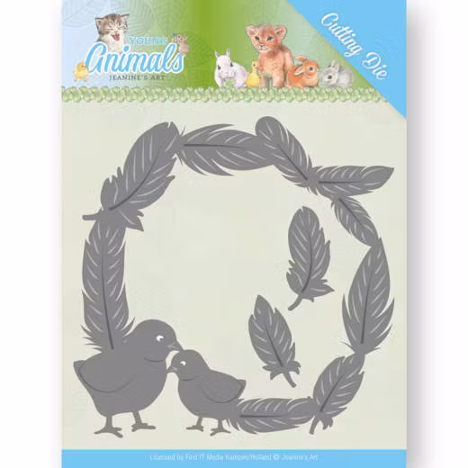 Jeanines Art Dies - feathers all around JAD10067