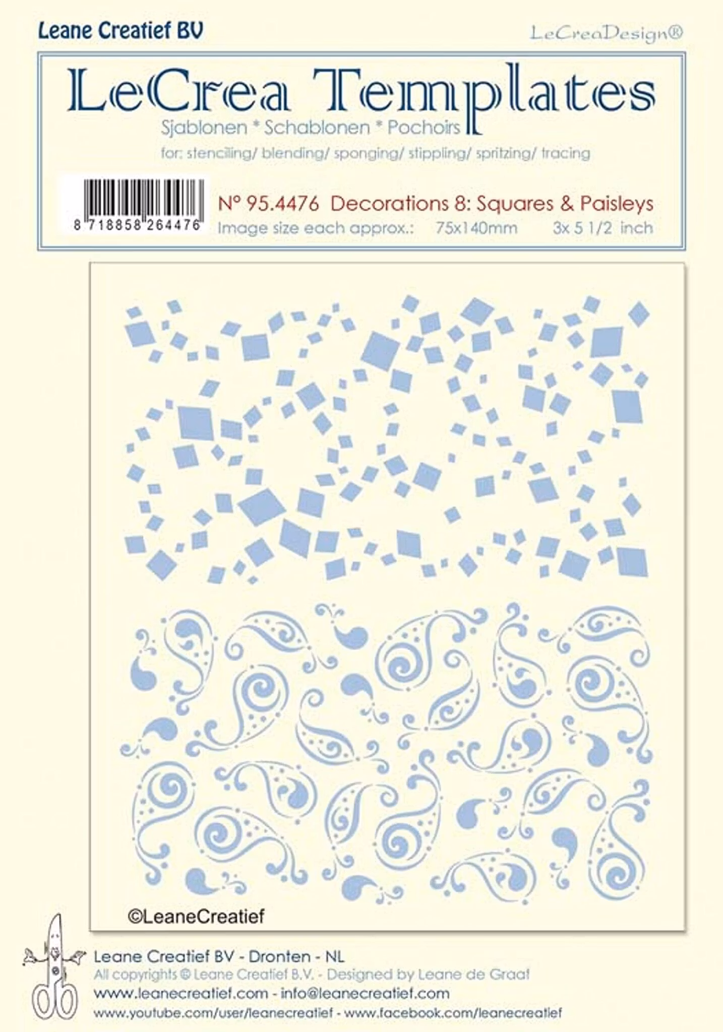 LEANE Stencil "Decorations 8” 95.4476
