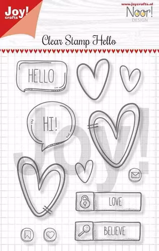 joy! clear stamp - Hello