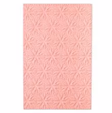 665005 Sizzix 3-D Textured Impressions Embossing Folder - Geometric Flowers