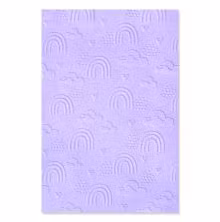 665739 Sizzix Multi-Level Texture Fades Embossing Folder - Rainbow Sky