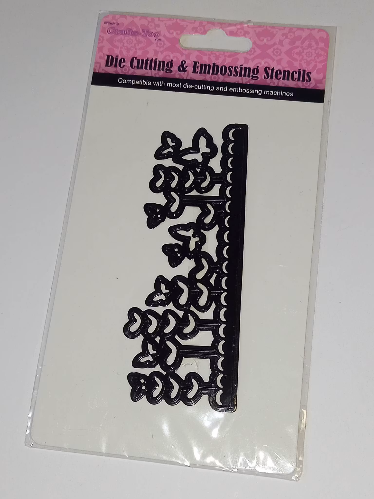 metall die - Butterfly garden bård