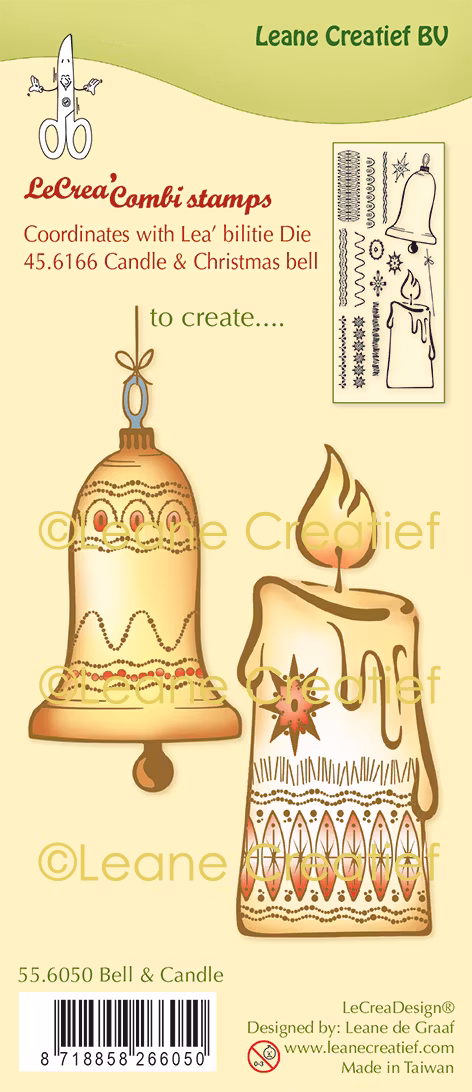 Leane Clearstamp "Bell & Candle" 55.6050