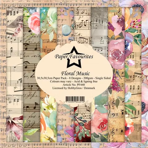 Paper Favourites pack 12x12 - Floral music