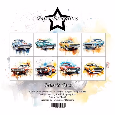 Paper Favourites pack 12x12 - Muscle Cars