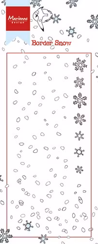 Marianne design clearstamp - border snow HT1611