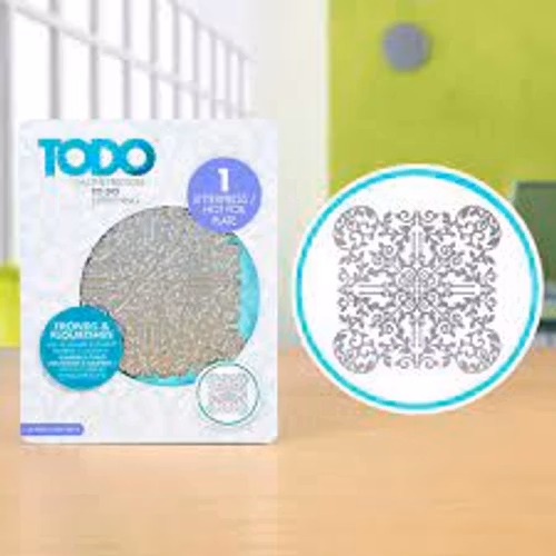 TODO Hot Foil Plate - frond and flourish 383621