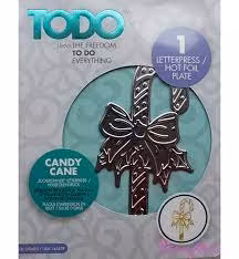 TODO Hot Foil Plate - candy cane 370493
