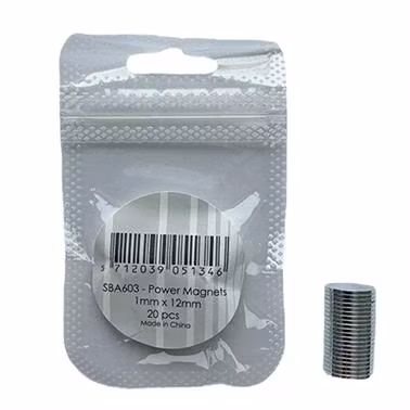 Simple and Basic Power Magnets SBA603 1x12mm