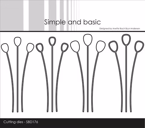 Simple and Basic die "Decorative Drop Branches" SBD179