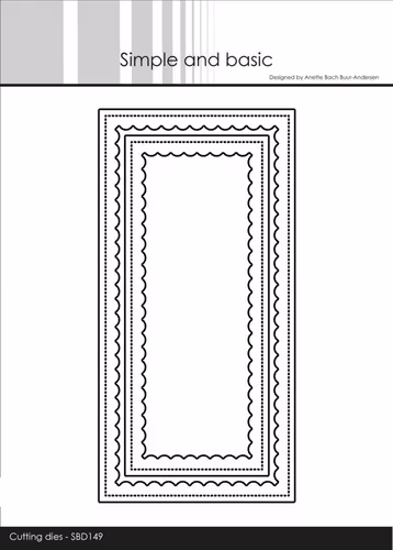Simple and Basic die "Mini slimcard /w Inner Scallop" SBD149