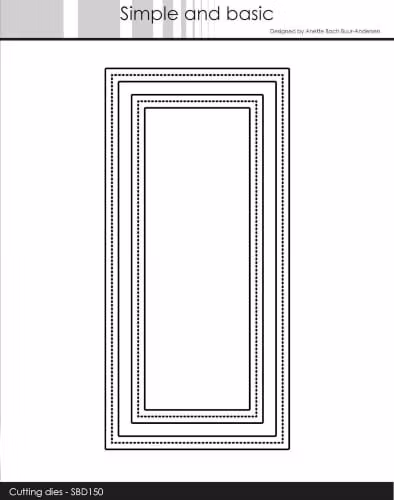 Simple and Basic die "Mini slimcard Rahmen" SBD150