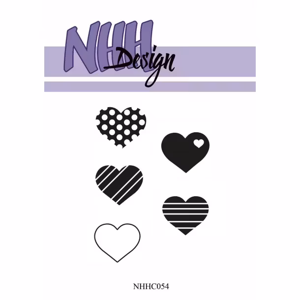 NHH Design Clearstamp - Hjärtan- NHHC054