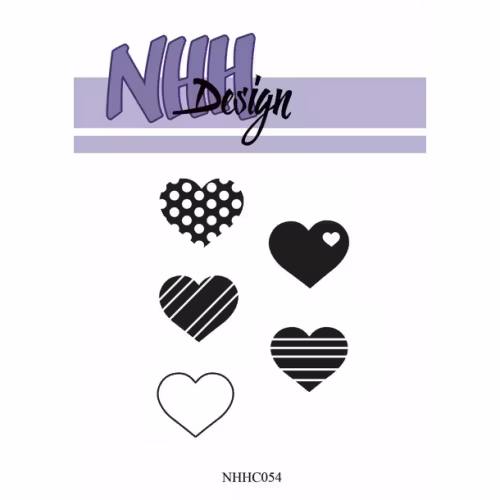 NHH Design Clearstamp - Hjärtan- NHHC054