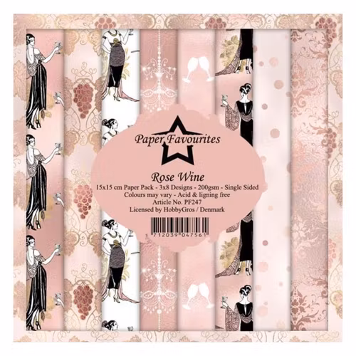 Paper Favourites pack 12x12 - Rose Wine