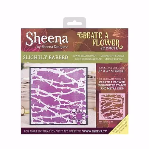 Crafter's Companion Stencil- Create a Flower: Slightly Barbed