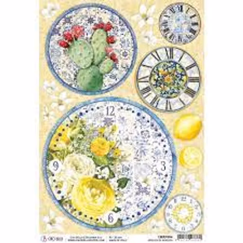 Rispapper A4 Ciao Bella - orologi di maiolica