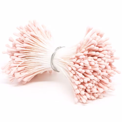 Pistiller, Ca 100 st matt, Ljus persiko rosa