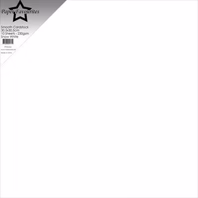 Paper Favourites Smooth Cardstock "Snow White"