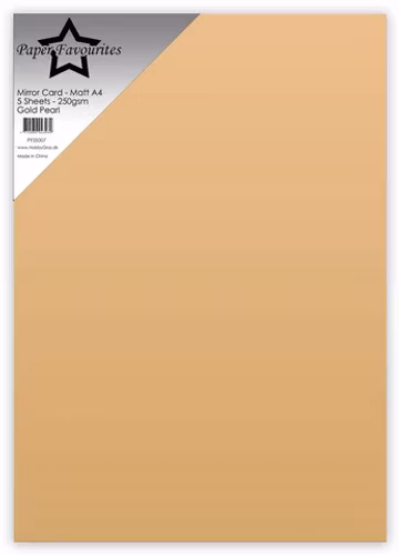 Paper Favourites Mirror Card Mat "Gold Pearl" PFSS007