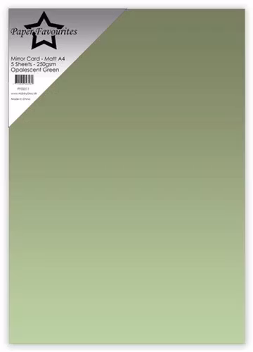 Paper Favourites Mirror Card Mat "Opalescent Green" PFSS011