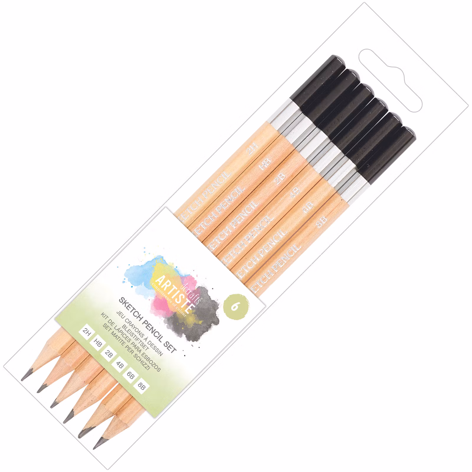 Docrafts-Artiste Sketch Pencil Set (6 st)