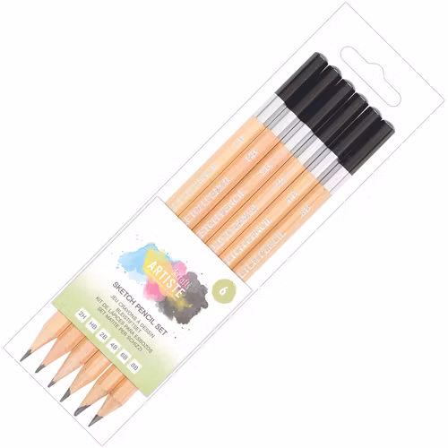 Docrafts-Artiste Sketch Pencil Set (6 st)