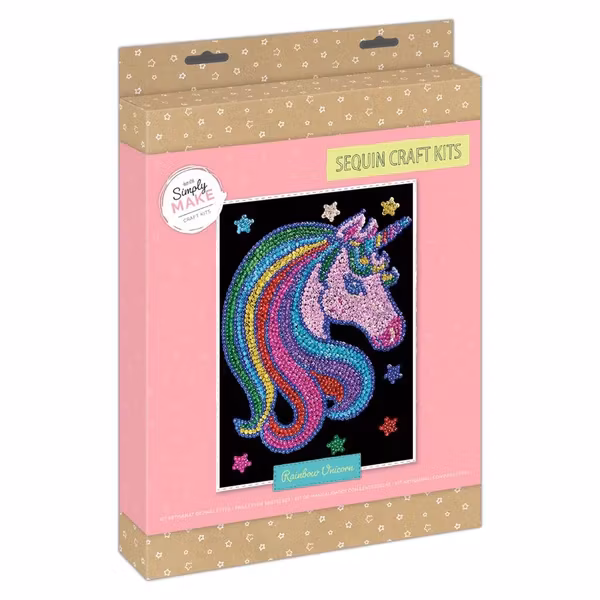 Docrafts Sequin Craft Kit - Rainbow Unicorn