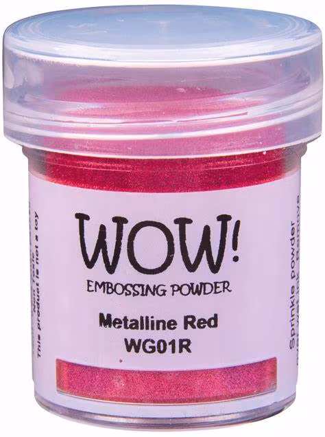 WOW! Embossing Powder "Metallines - Red Metalline - Regular" WG01R