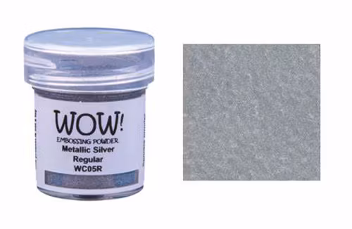 WOW! Embossing Powder "Metallic Silver Regular" WC05R