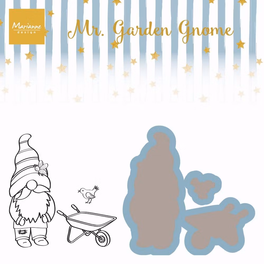 Marianne Design Die & Stamp - Mr. Garden Gnome