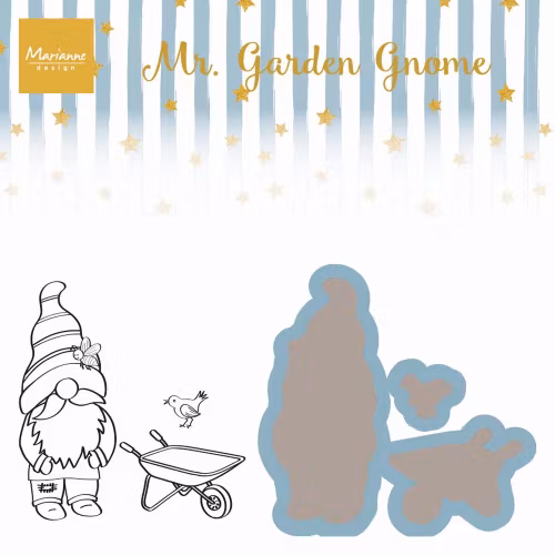 Marianne Design Die & Stamp - Mr. Garden Gnome