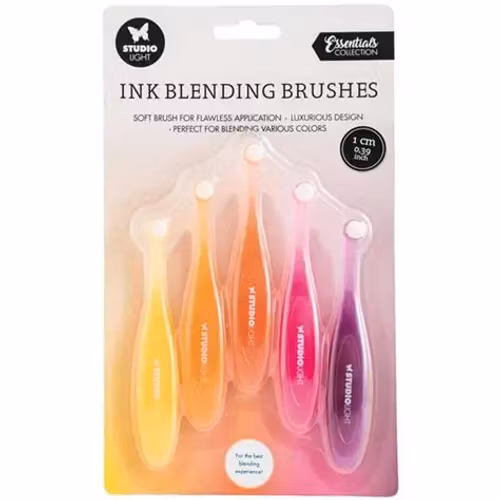 Studio light, ink blending brushes 1 cm 5st per paket