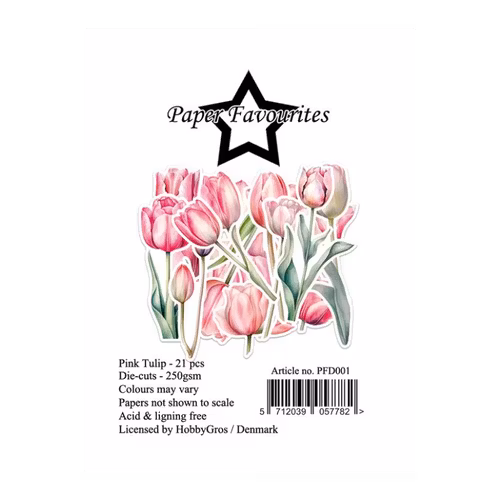 Paper Favourites Die-Cuts "Pink Tulip" PFD001