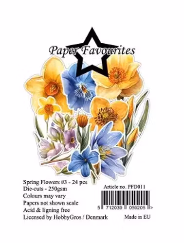 Paper Favourites Die-Cuts "spring flowers" PFD011