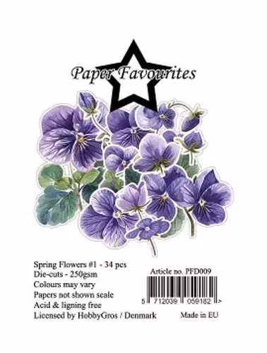 Paper Favourites Die-Cuts "spring flowers 1" PFD009