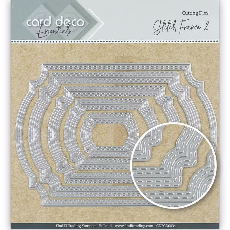 Card deco dies - stitch frame2 CDECD0034