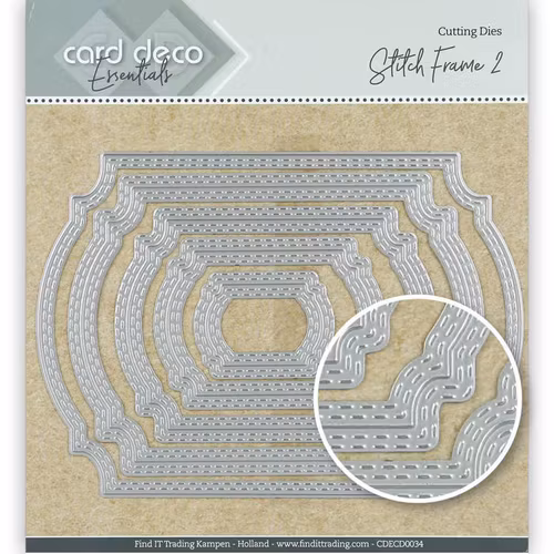 Card deco dies - stitch frame2 CDECD0034