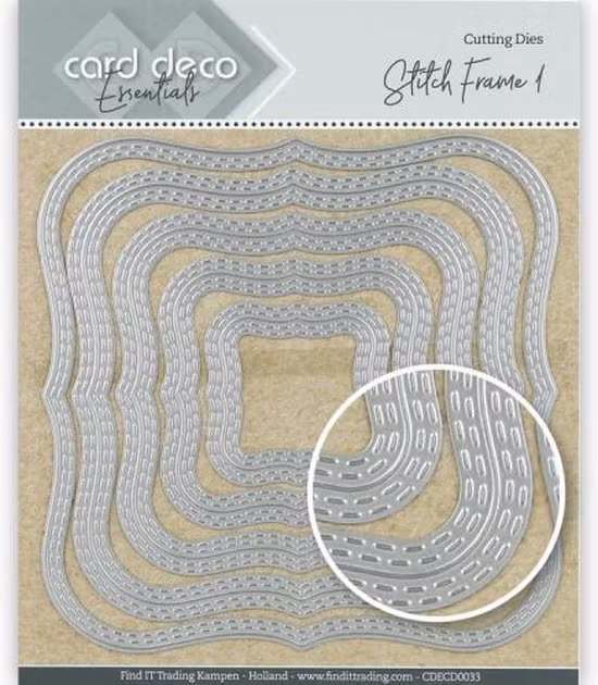 Card deco dies - stitch frame1 CDECD0034