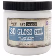 Prima Finnabair Art Basics 3d Gloss Gel 473ml - Transparent Gloss