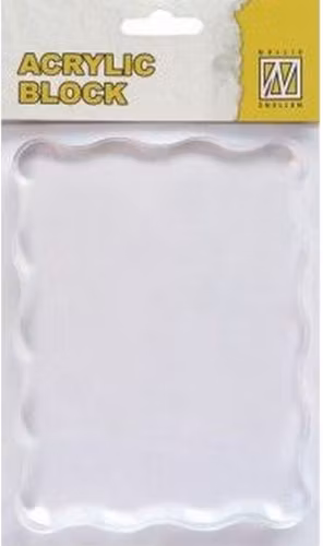 Acrylic block vågig kant ab007