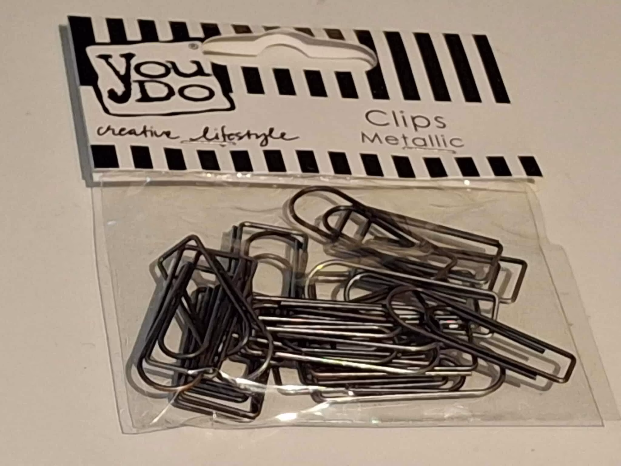 YouDo,  clips Mixed metallic 2 sizes 20pcs