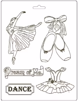 Stamperia Soft Mould A4 -  ballerina (K3PTA493)