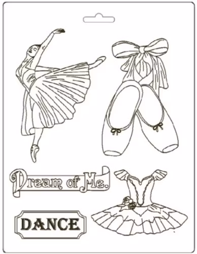 Stamperia Soft Mould A4 -  ballerina (K3PTA493)