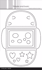 Simple and Basic Dies - kuvert ca 8x11cm sbd089