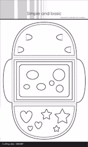 Simple and Basic Dies - kuvert ca 8x11cm sbd089